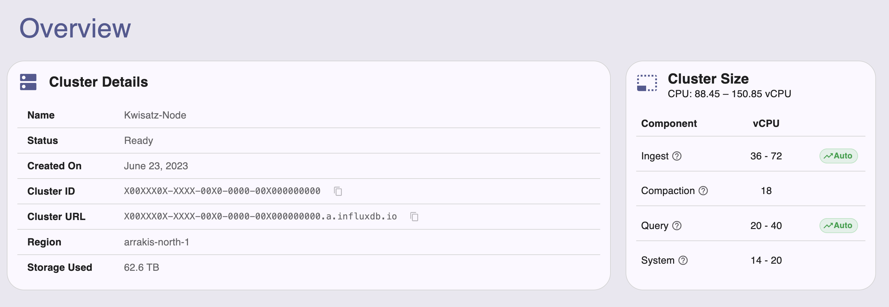 Autoscaling enabled for cluster in Admin UI Cluster Overview page